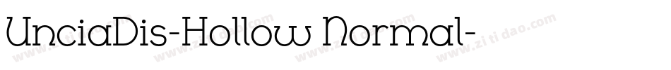 UnciaDis-Hollow Normal字体转换